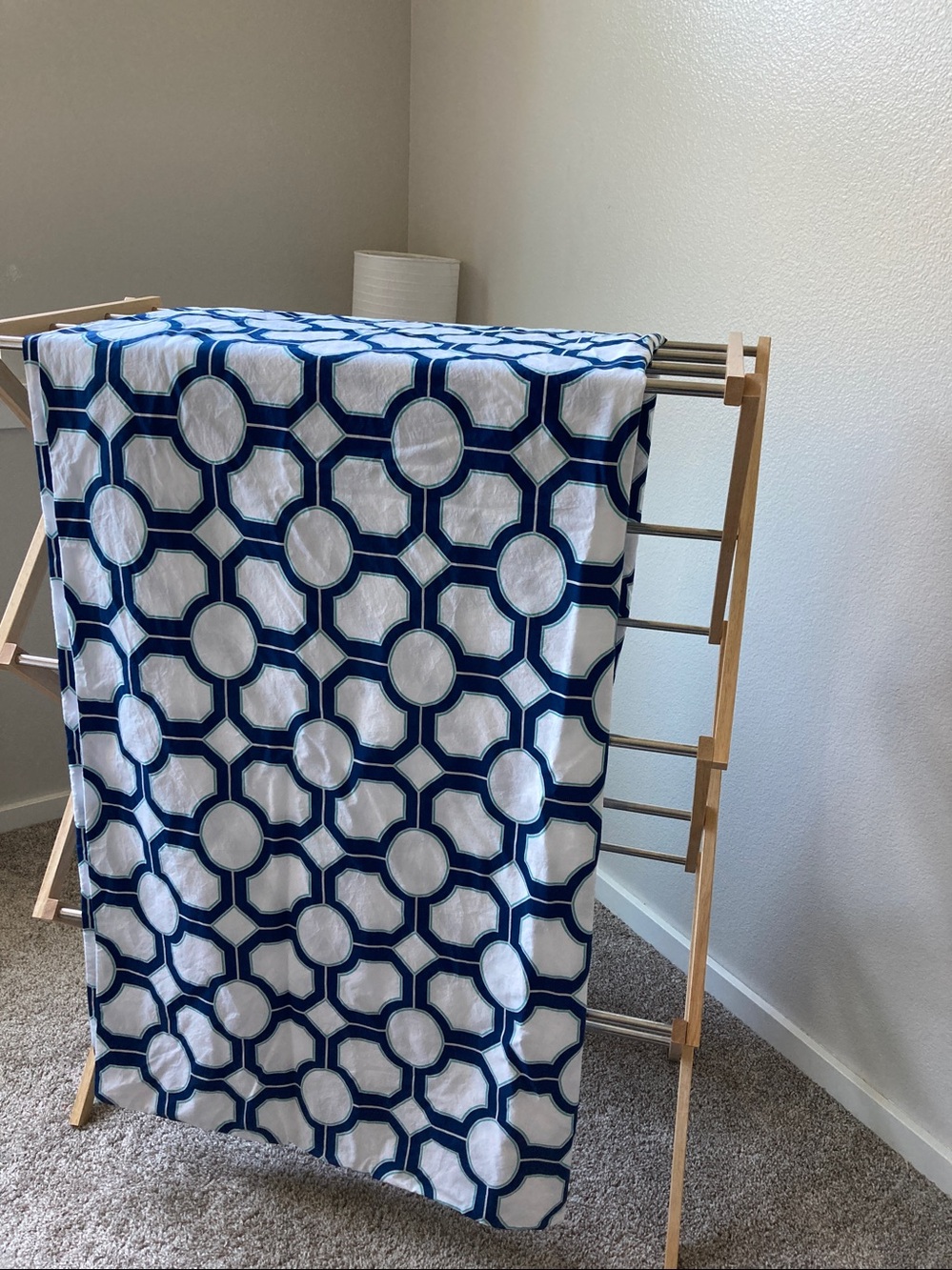 Pottery Barn Nova Geo duvet cover geometric lattice pattern Full/Queen Cotton